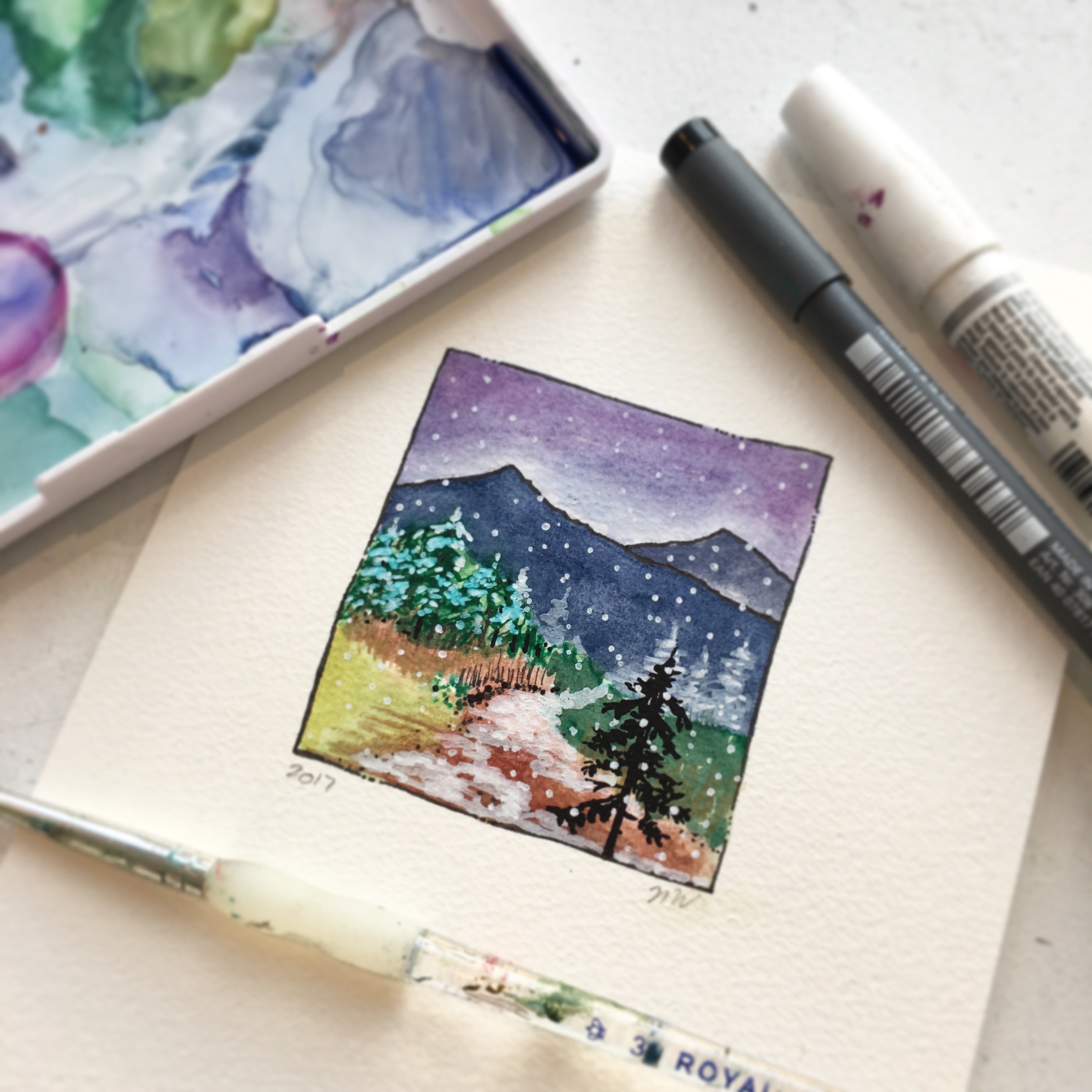 You are currently viewing Mountains and Islands in Watercolour