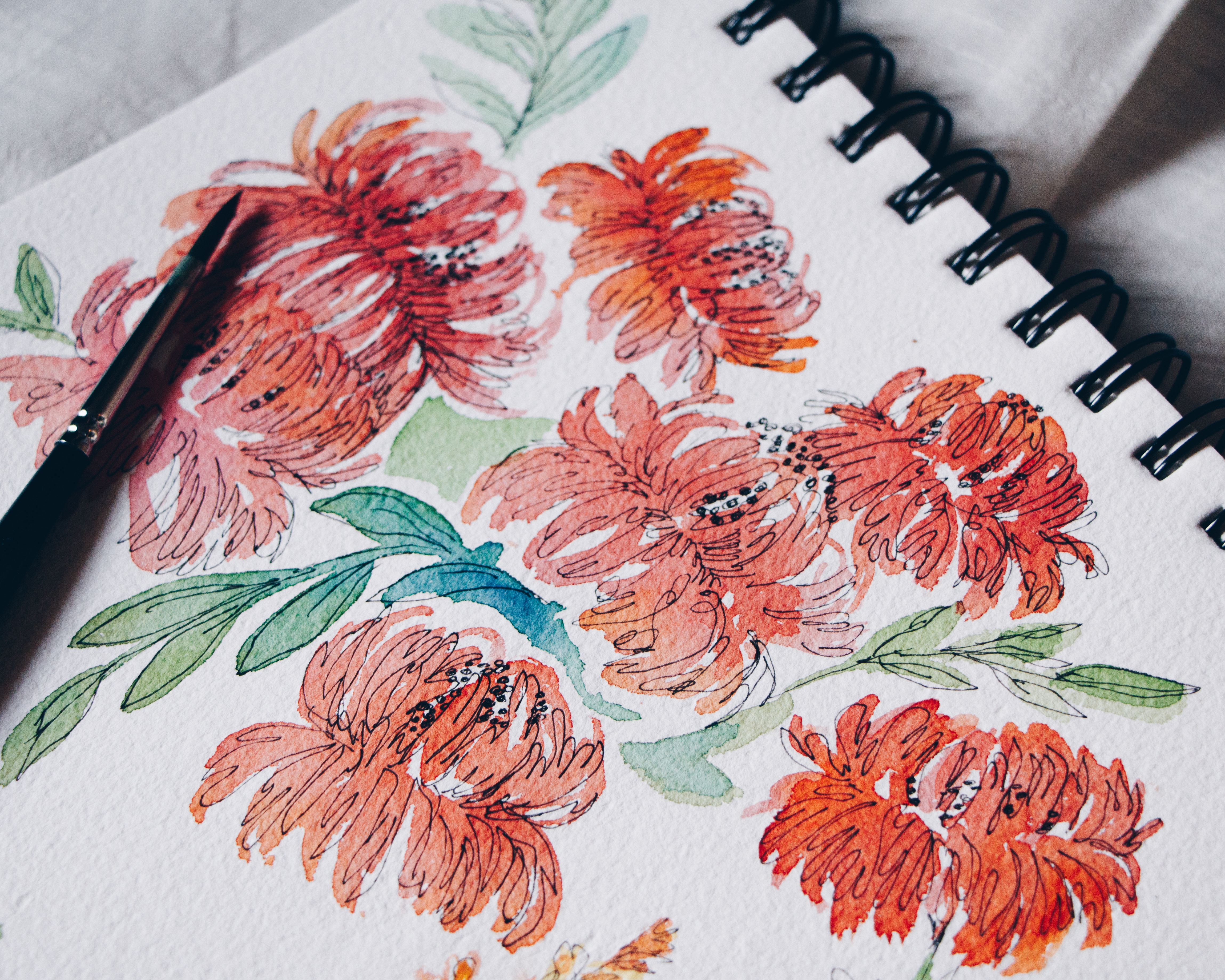 You are currently viewing Botanicals in Ink and Watercolour with Nicole Warrington – ONLINE