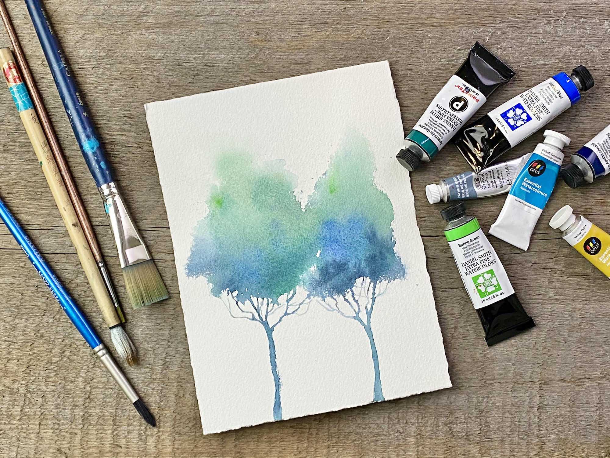 You are currently viewing Trees in Watercolour with Nicole Warrington – ONLINE