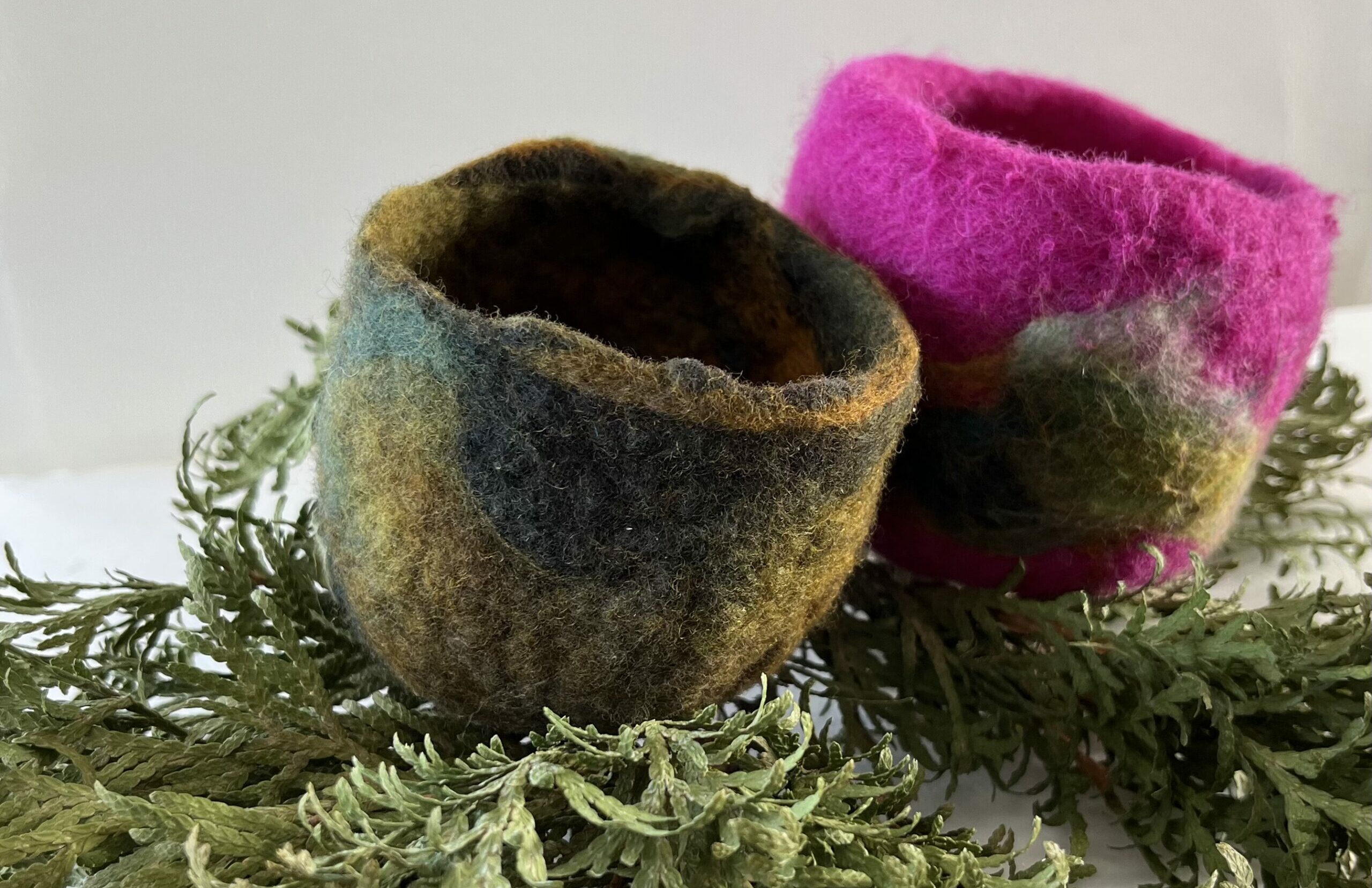 You are currently viewing Needle Felted Bowls